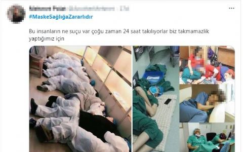 Sosyal medyada tepki çeken maske propagandası