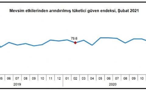 TÜİK - Tüketici güven endeksi Şubat'ta 84.5'e yükseldi
